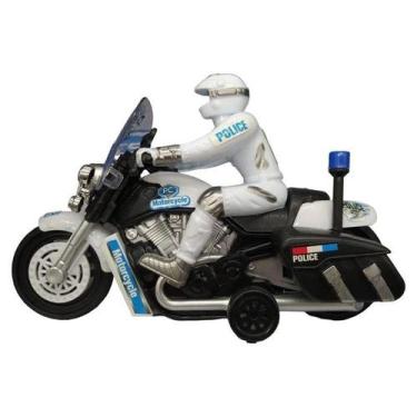 Imagem de Moto Escolta Policial com Luz e Som Cor Sortida R3277 - BBR Toys