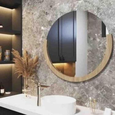Imagem de Espelho Cloé Led 80 cm Prata Cerentini - Cerentini Design