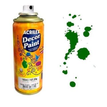 Imagem de Kit 3 Tinta Spray Decor Paint 150ml Pintura Decorativa Verde - 524 Acr