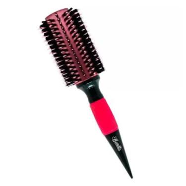 Imagem de Escova De Cabelo Em Alumínio 64mm Profissional Linha Bonitta, Vermelho