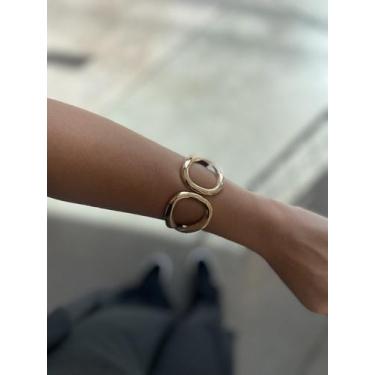 Imagem de Bracelete Feminino Vazado Maximalista Vani - COR DE PIMENTA