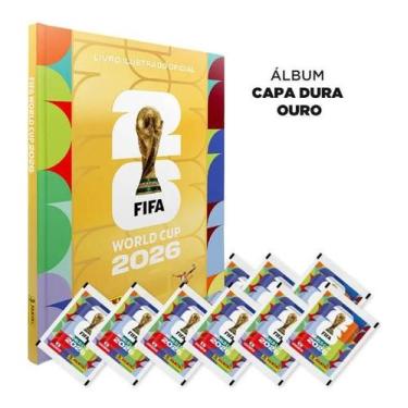 Imagem de Copa Do Mundo 2026 Album Ouro Dourado Mais 50 Envelopes Fifa World Cup