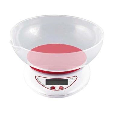 Imagem de Balança De Cozinha Com Tigela Up home 5Kg Branca Multilaser 