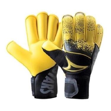 Imagem de Luva de goleiro three stars fox amarela, Amarelo, PEQUENA=8