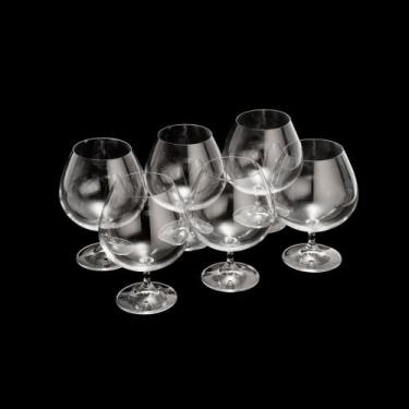 Imagem de Jogo 6 taças cristal bohemia conhaque gastro 675ml - rojemac 5328