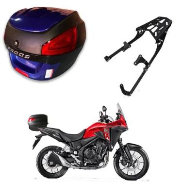 Imagem de Baú Bauleto 29l com Suporte Baú Superior Nx 500 2026 - AWA, Azul