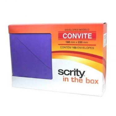 Imagem de Envelope Color Plus Roxo 160x235mm 100 unid Scrity