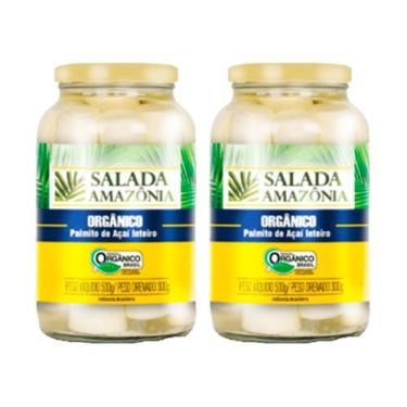 Imagem de Kit 2X: Palmito Açaí Inteiro Orgânico Salada Amazônia 500g