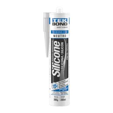 Imagem de Silicone Neutro Preto Uso Geral Selante 280g Tekbond