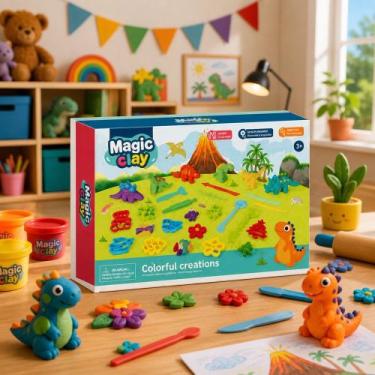 Imagem de Kit Massinha de Modelar Infantil - DDG TOYS