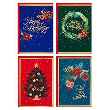 Imagem de Hallmark Seleção de cartões de Natal, papel alumínio festivo (40 cartões e envelopes), 5XPX1010