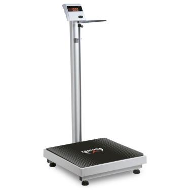 Imagem de Balança Antropométrica Branca Ramuza Bivolt 200 Kg Base 40x40cm