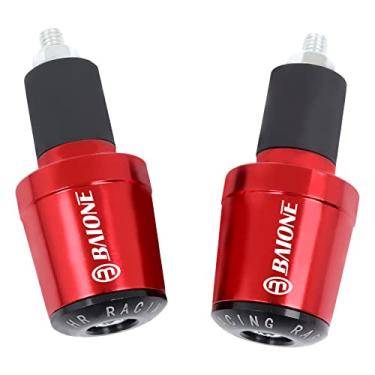 Imagem de Worldmotop 7/20.3 cm 22 mm Tampões de extremidade de barra de motocicleta guidão tampas de substituição para Honda CBR1000RR CBR600RR CB650F CBR250R (vermelho)