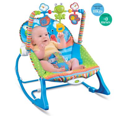 Imagem de Cadeira de Descanso Musical FunTime Maxi Baby até 18kgs Azul