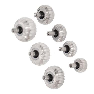 Imagem de Ferramentas de reparo de relógios, 7 peças de tamanhos diferentes, substituição de coroa de relógio portátil para profissionais para artesanato diy para reparadores de relógios para