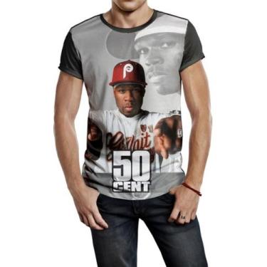 Imagem de Camiseta Masculina 50 Cent Ref:490 - Smoke