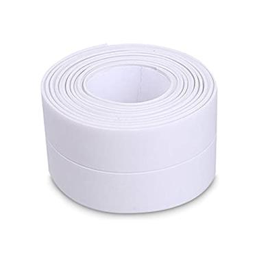 Imagem de Qudai Tira de calafetar auto-adesivo À prova de umidade Anti-mofo Fita de calafetagem à prova d'água para bancada de cozinha Pia do banheiro Lavatório de parede Bacia Fogão a gás Protetor de borda