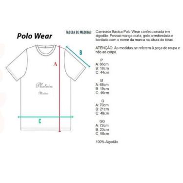 Imagem de Kit 5 Camisetas Masc. Básicas Polo Wear 5 Cores - Polo Wear (Original)