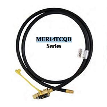 Imagem de Marshall Excelsior MER14TCQD-144P Mangueira LP de conexão rápida de 3,5 m