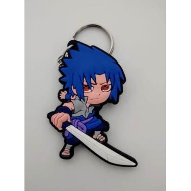 Chaveiro Metal Símbolo Akatsuki Anime Ninja Naruto Geek no Shoptime