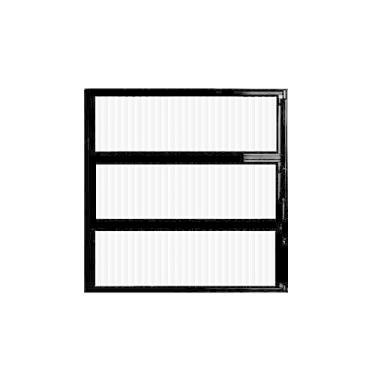 Imagem de Vitro Basculante Alumínio Preto 60 x 80 - Hale
