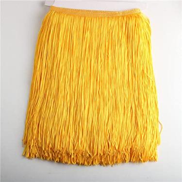 Imagem de 10 jardas/lote 30 cm de comprimento franja de renda guarnição de borla para diy vestido latino acessórios de roupas de palco fita de renda, cinza, 10 jardas