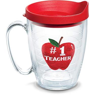 Imagem de Tervis #1 Teacher - Caneca com isolamento Apple 473 ml Interior transparente