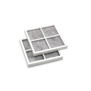 Imagem de Pacote com 2 filtros de ar compatíveis com LG LMXS27626S LMXS27676D LMXS27766S LMXS30746S UPFXC2466S LMXS30776S LMXS30756S LMXS30786S LMXS30796D LNXC23726S LNXC237 Geladeira 66D