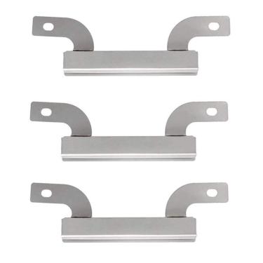 Imagem de Tubos de substituição para churrasqueira Bigbox de 7 9/16 polegadas para Brinkmann Grill Peças de substituição 810-2410-S, 810-4580-S, canais de crossover de aço inoxidável para Brinkmann, Members Mark Grill (pacote com 3)