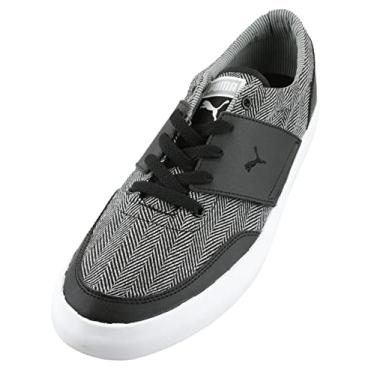 Imagem de PUMA Men's El Ace 4 Menswear Shoes (10.5, Black/White)