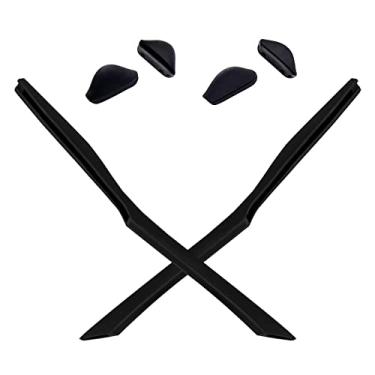 Imagem de Mryok Substituição de ponteiras para óculos de sol Oakley Chainlink OO9247 - Preto