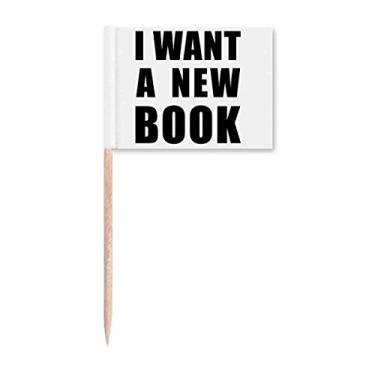 Imagem de I Want A New Book Art Deco Presente Fashion Palito de Dentes Marcadores Decoração de Festa