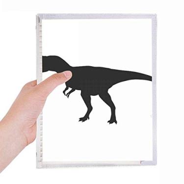 Imagem de Caderno miniatura de ossos de dinossauro, folhas soltas, recarregável, diário de papelaria