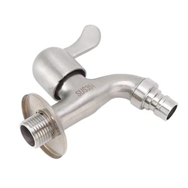 Imagem de Torneira de água fria de montagem na parede, torneira de máquina de lavar à prova de vazamento instalação oculta evitar explosão para jardim