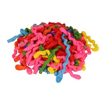 Imagem de Biitfuu Balões espirais de decorição coloridos, seguros, atóxicos, duráveis, de látex, para festivais, festas, casamentos, casa