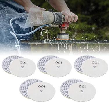 Imagem de Discos de lixa circulares, almofadas de polimento, suporte de polimento de tamanho compacto e fácil de usar, para concreto de granito