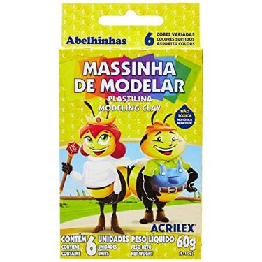 Imagem de Massa Para Modelar Plastilina C/06 Cores 60G Pacote Com 12-100488
