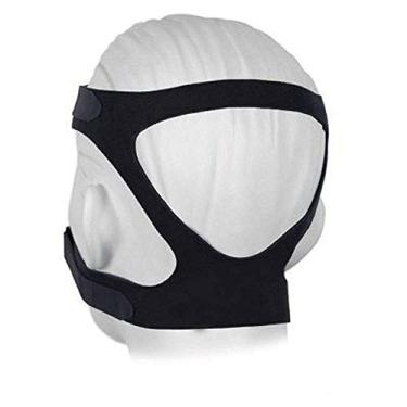 Imagem de Máscara universal CPAP para máscara de cabeça da série ResMed Mirage, máscara Philips Respironics CPAP, com material elástico macio, padrão – preto (apenas para chapéu)