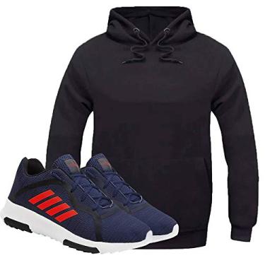 Imagem de Blusa Moletom Preto/GG - Tenis Esporte Azul/42