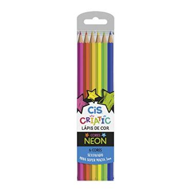 Imagem de Lápis de Cor Criatic Neon, CIS, 50.6601, Multicor, Estojo com 6 cores