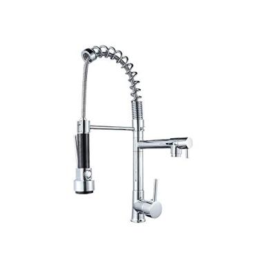 Imagem de torneira para cozinha com spray e torneira individual Monocomando com Misturador torneira misturador