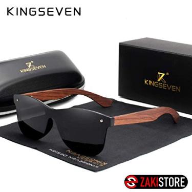 Imagem de Óculos de Sol Kingseven Madeira Natural B5504