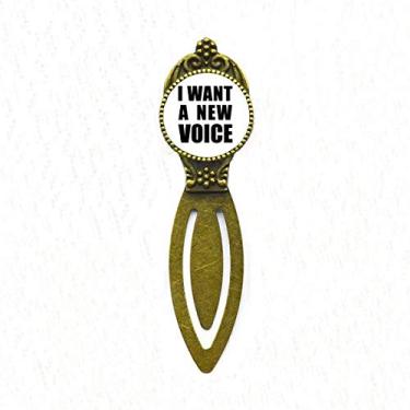 Imagem de Marcador de página "I Want A New Voice Art Deco", marcador de página retrô para escritório