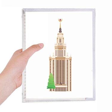 Imagem de Rússia Illustration Landmark National Symbol Notebook Folhas Soltas Diário Recarregável Diário Papelaria