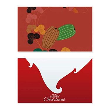 Imagem de Pintura Cultura Japonesa Abóbora Feriado Feliz Natal Cartão de Parabéns Mensagem de Letras de Natal