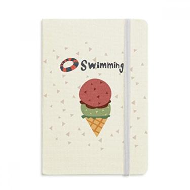 Imagem de Caderno de verão com capa dura de tecido oficial oficial da Boia de Natação para Diário Clássico