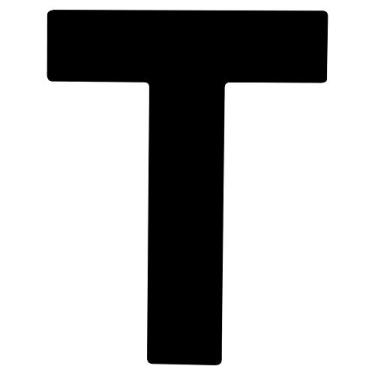 Imagem de Número de placa de casa flutuante 3D, letra 0-9, alfabeto A-Z, 12,7 cm, números modernos de endereço para porta para placa digital ao ar livre, preto, aço inoxidável, parafuso montado, antiferrugem