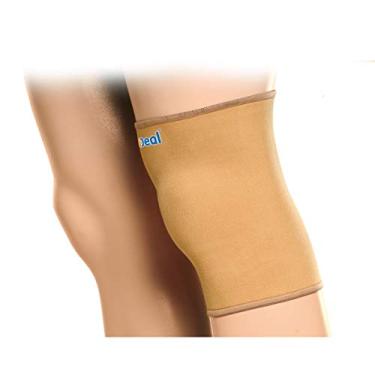 Imagem de Ideal Produtos Ortopédicos, Joelheira Elástica, Bilateral, Bege, Tamanho M