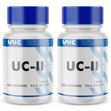 Imagem de Kit 2 Frascos Colágeno Tipo 2 40mg 30 caps