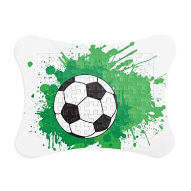 Imagem de Moldura de quebra-cabeça de futebol americano ostenta seu texto Decoração de imagem Enfeite de jogo de quebra-cabeça